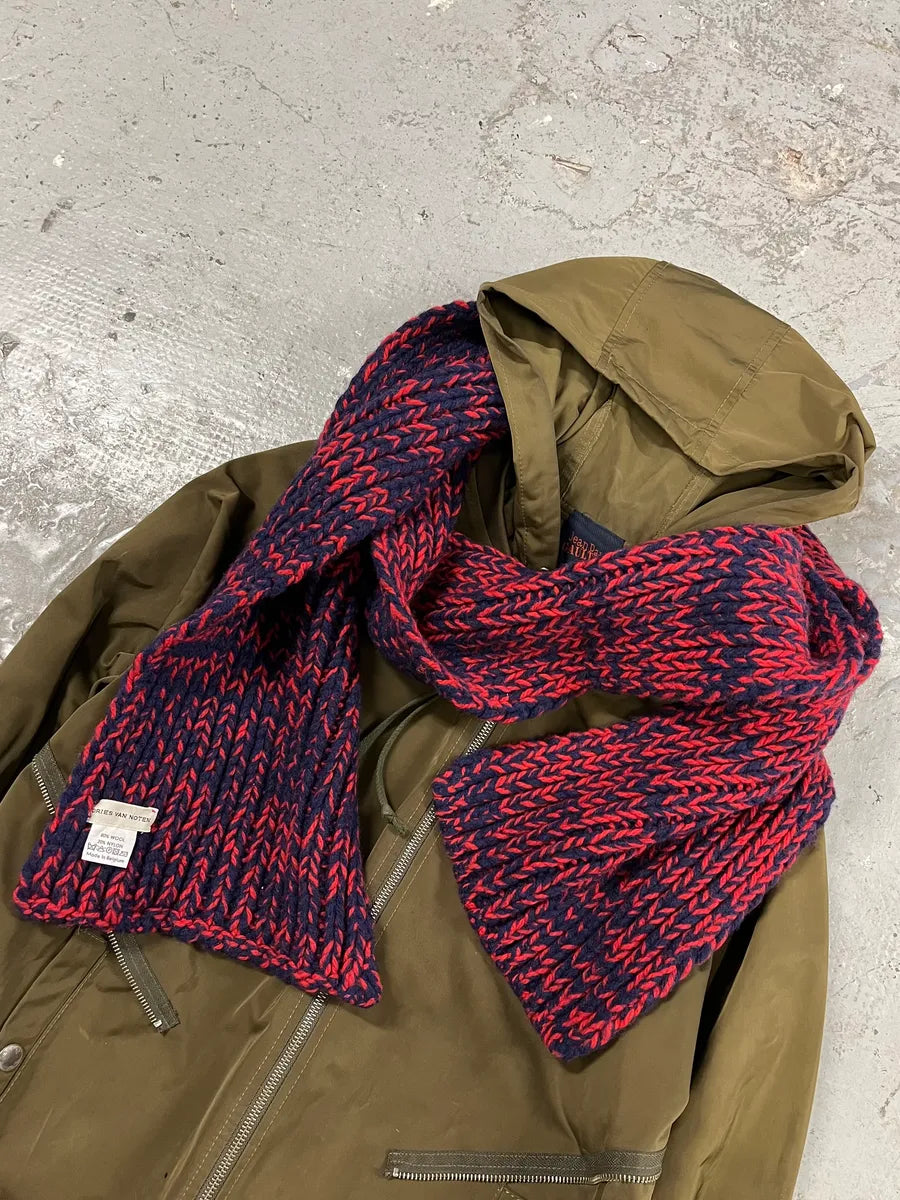 Dries Van Noten Red Wool Scarf tICoODA 2