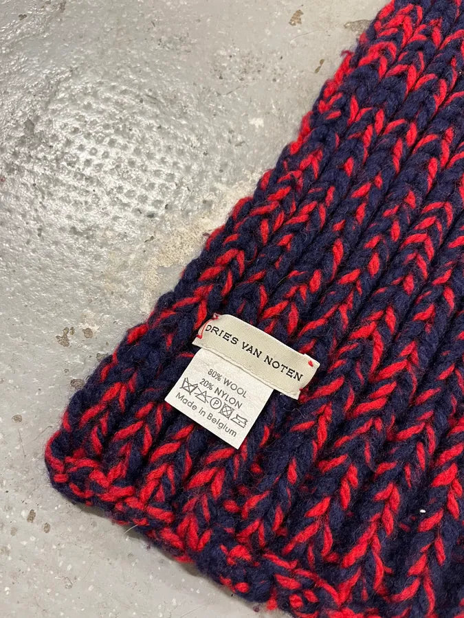 Dries Van Noten Red Wool Scarf tICoODA 4