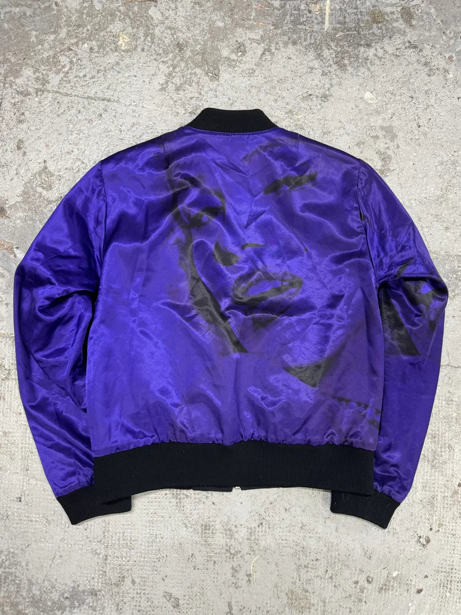 Dries Van Noten Reversible Purple Marilyn Monroe Bomber Jacket UkFwPQJ 2
