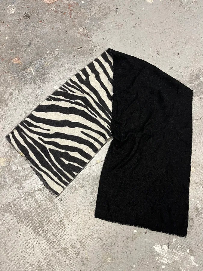 Dries Van Noten Safari Black & White Scarf POFeXTa 2
