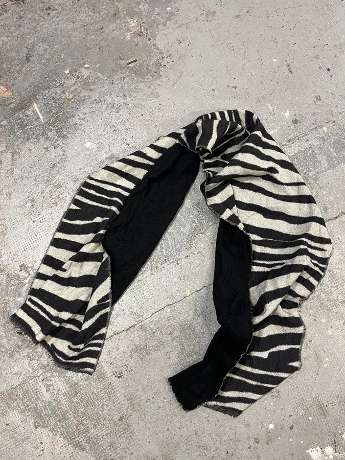 Dries Van Noten Safari Black & White Scarf POFeXTa 4