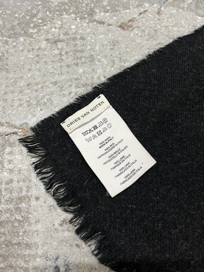 Dries Van Noten Safari Black & White Scarf POFeXTa 5