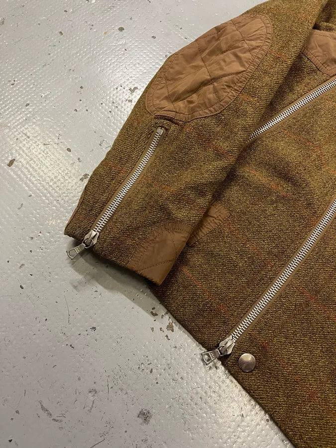 Dries Van Noten Sherpa Collar Asymmetrical Zip Wool Olive Jacket rgKjaWW 6