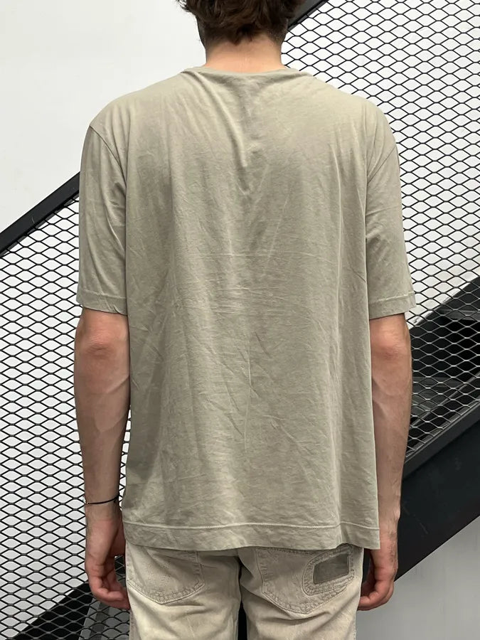 SS2016 Dries Van Noten Taupe Sequin Embellished Palms T-Shirt SgKTMyC 1