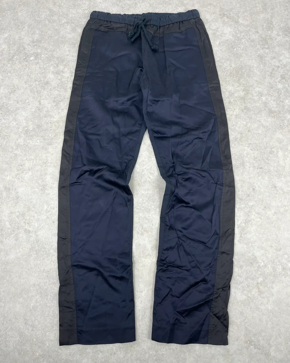 Dries Van Noten Two Tones Navy & Black Pants gazCyKt 0