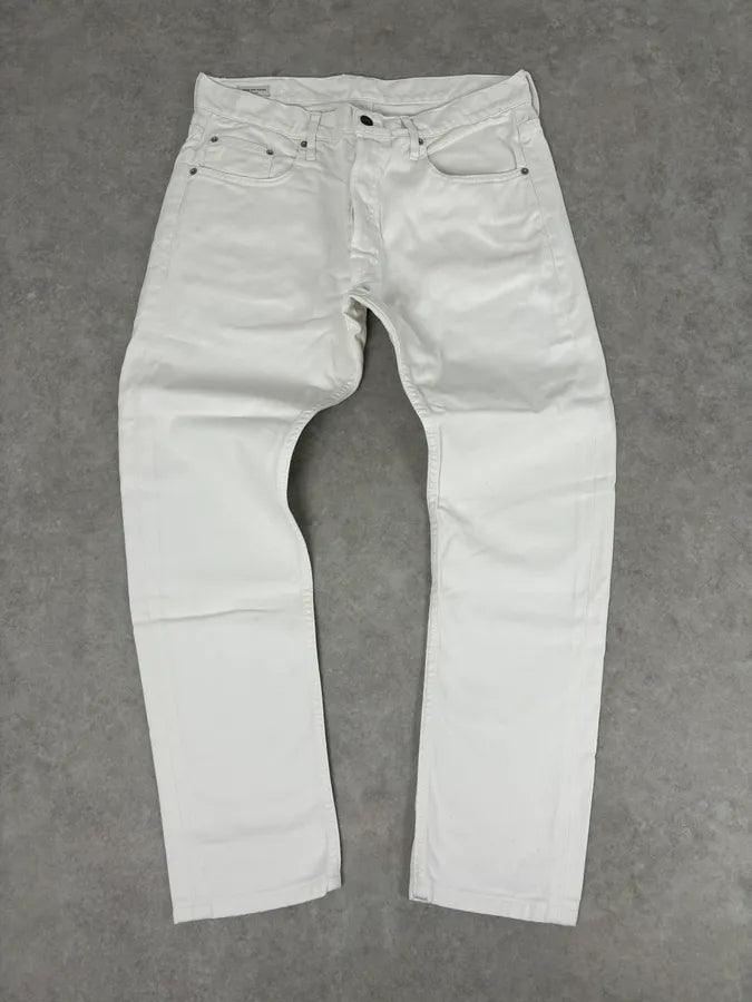Dries Van Noten White Minimalist Denim Jeans  mwDkwYY 0