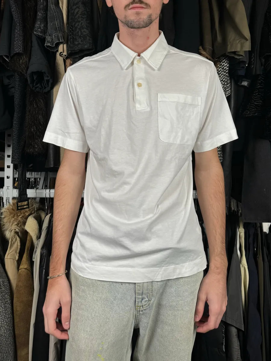 Dries Van Noten White Polo Shirt SoutzBl 1