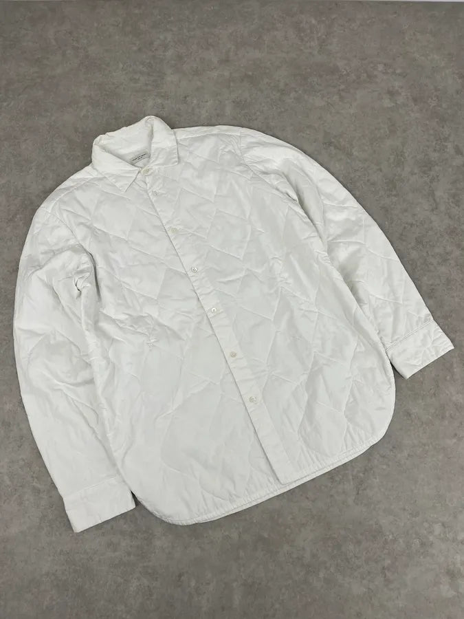 Dries Van Noten White Quilted Effect Shirt SPMwORc 3