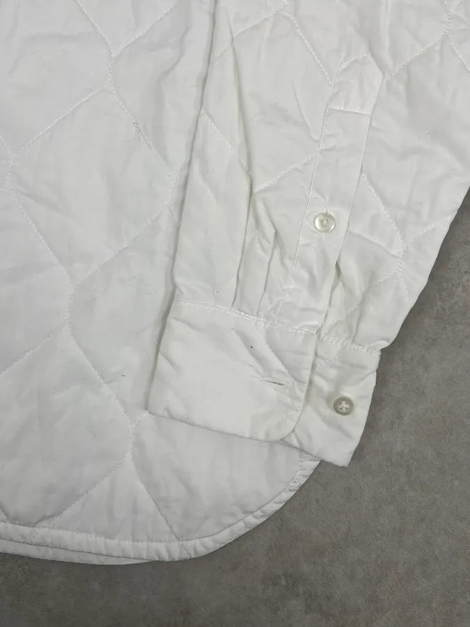 Dries Van Noten White Quilted Effect Shirt SPMwORc 9