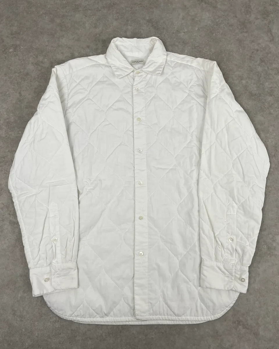 Dries Van Noten White Quilted Effect Shirt SPMwORc 0