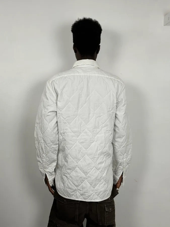Dries Van Noten White Quilted Effect Shirt SPMwORc 2
