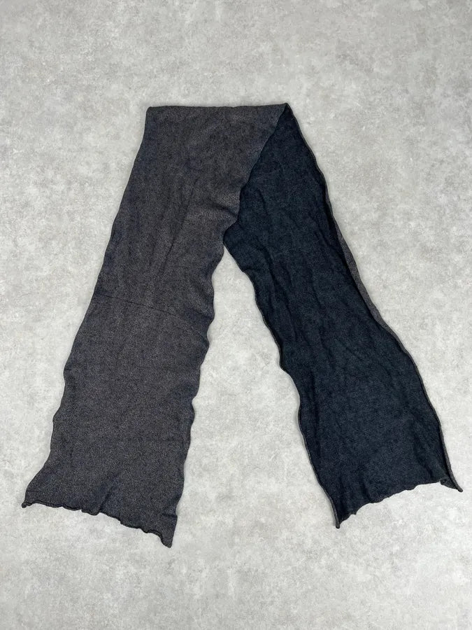 Dries Van Noten Wool Metallic Grey Scarf ssWFJel 2