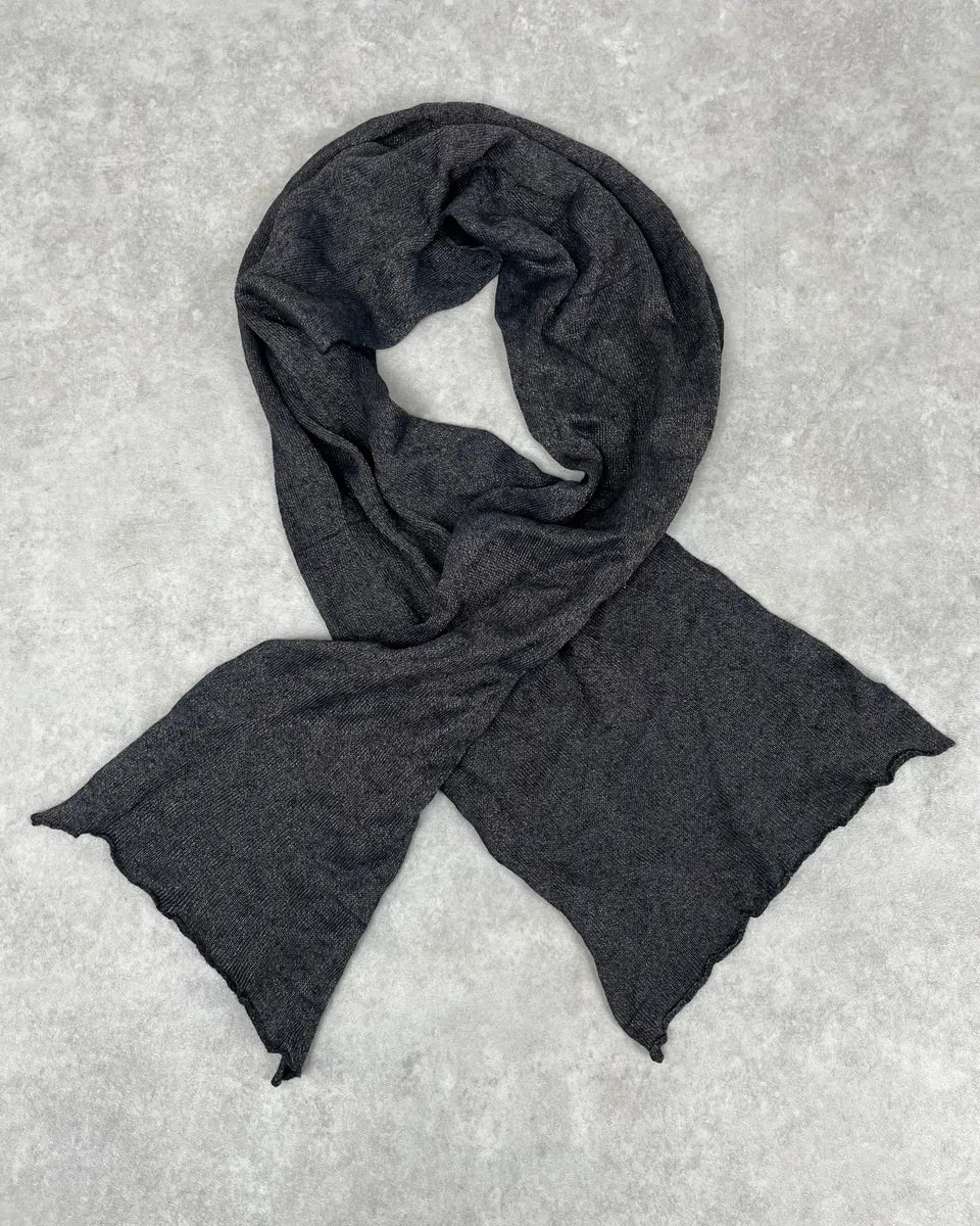 Dries Van Noten Wool Metallic Grey Scarf ssWFJel 0