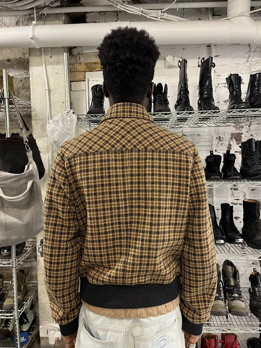 Dries Van Noten Wool Tartan Camel Jacket geFgeII 3