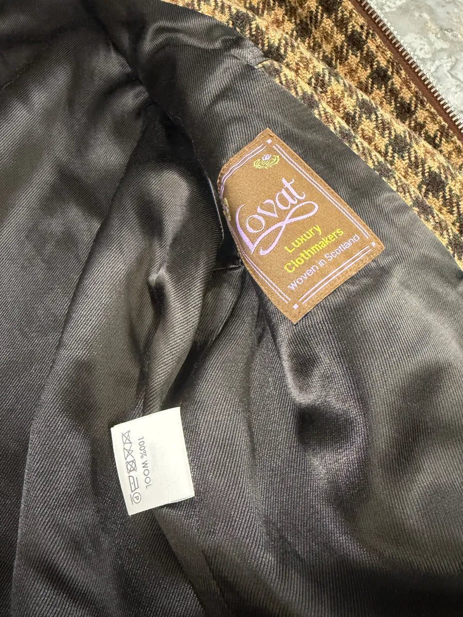Dries Van Noten Wool Tartan Camel Jacket geFgeII 8