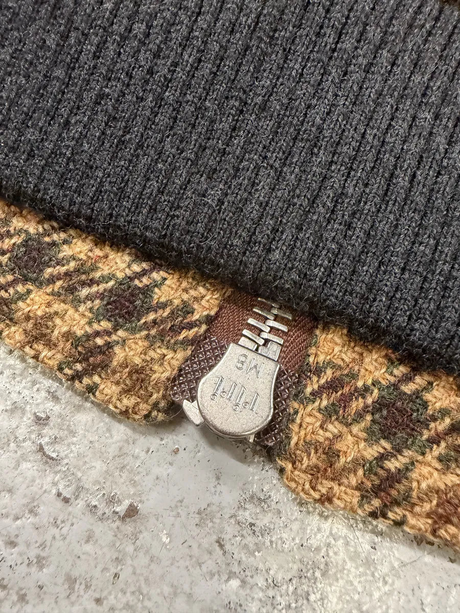Dries Van Noten Wool Tartan Camel Jacket geFgeII 9