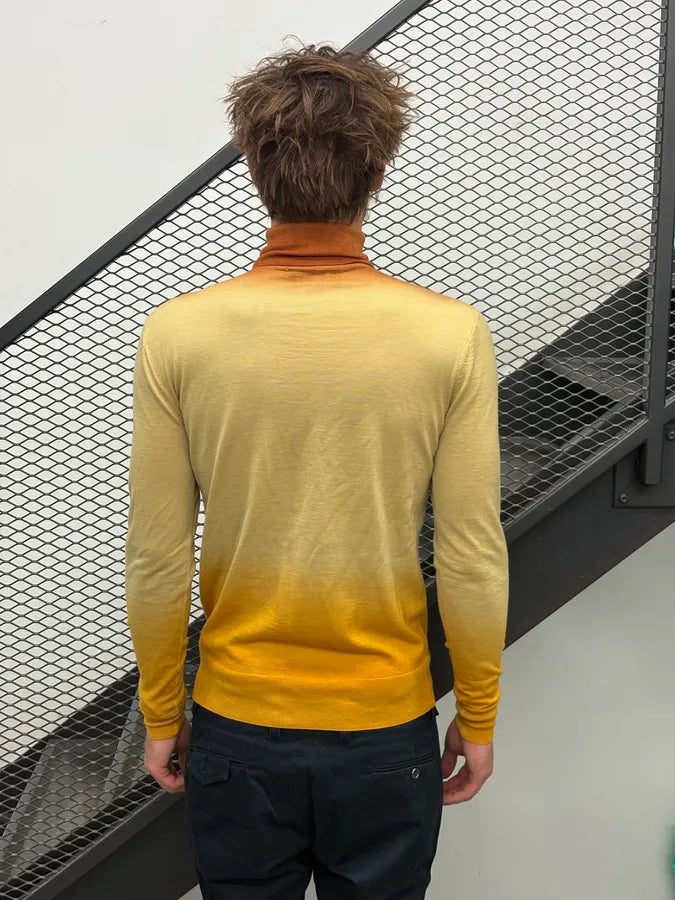 Dries Van Noten Yellow Classy Gradient Turtleneck Sweater dFBbYQu 2
