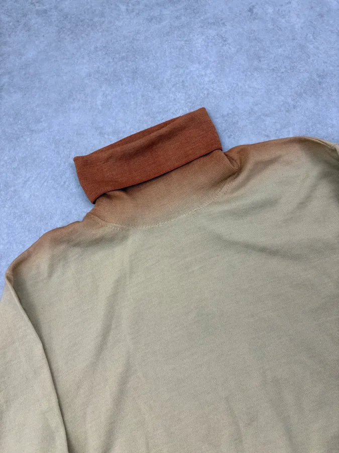 Dries Van Noten Yellow Classy Gradient Turtleneck Sweater dFBbYQu 4