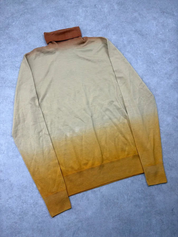 Dries Van Noten Yellow Classy Gradient Turtleneck Sweater dFBbYQu 3