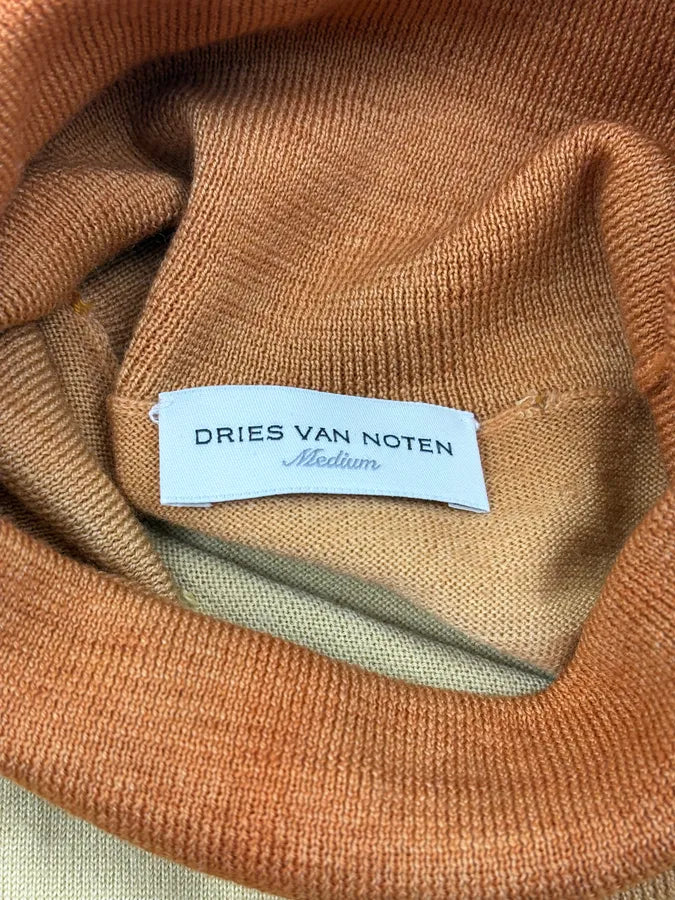 Dries Van Noten Yellow Classy Gradient Turtleneck Sweater dFBbYQu 6