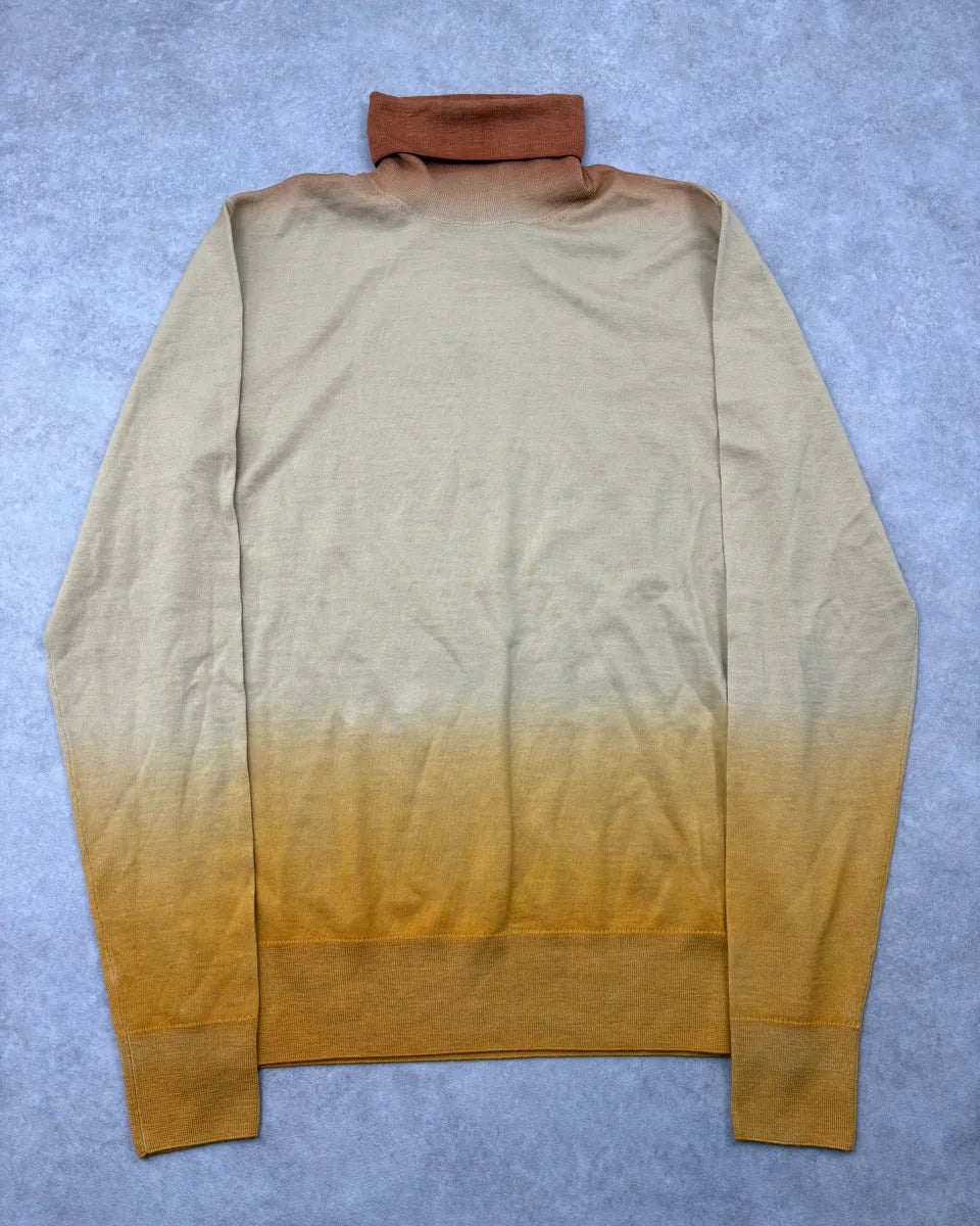 Dries Van Noten Yellow Classy Gradient Turtleneck Sweater dFBbYQu 0