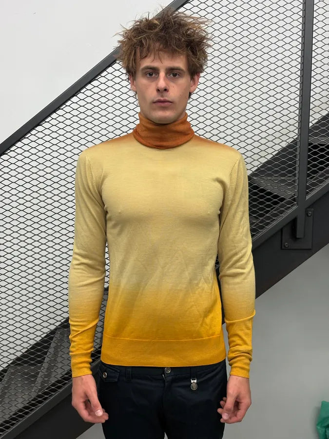 Dries Van Noten Yellow Classy Gradient Turtleneck Sweater dFBbYQu 1