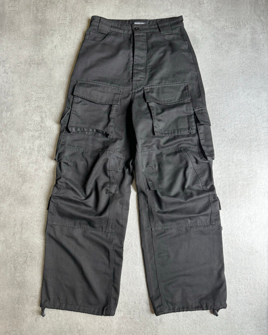 SS2020 Balenciaga Avant-Garde Black Cargo Pants (S) - 1