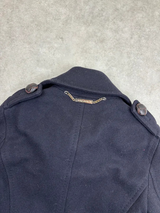 AW2009 Dsquared Navy Buttoned Wool Officer Jacket  WFRmrim 6