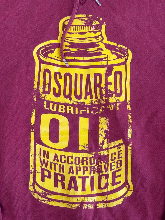 AW2009 Dsquared2 Red & Yellow “Oil” Hoodie HdqWsvN 6