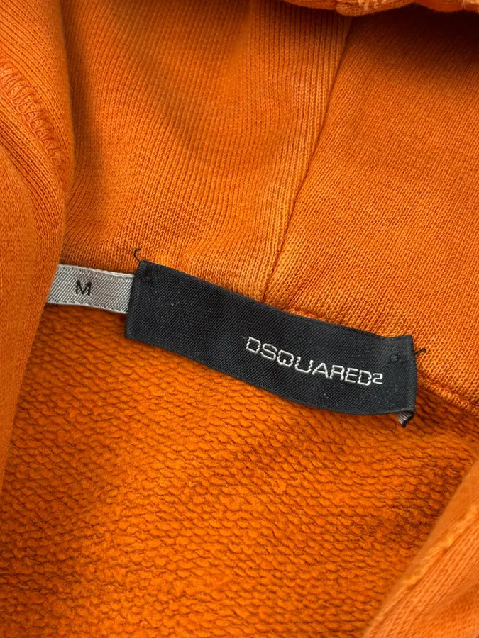 AW2005 Dsquared2 Orange Jesus Friend Zip-up Hoodie GdZdDir 10