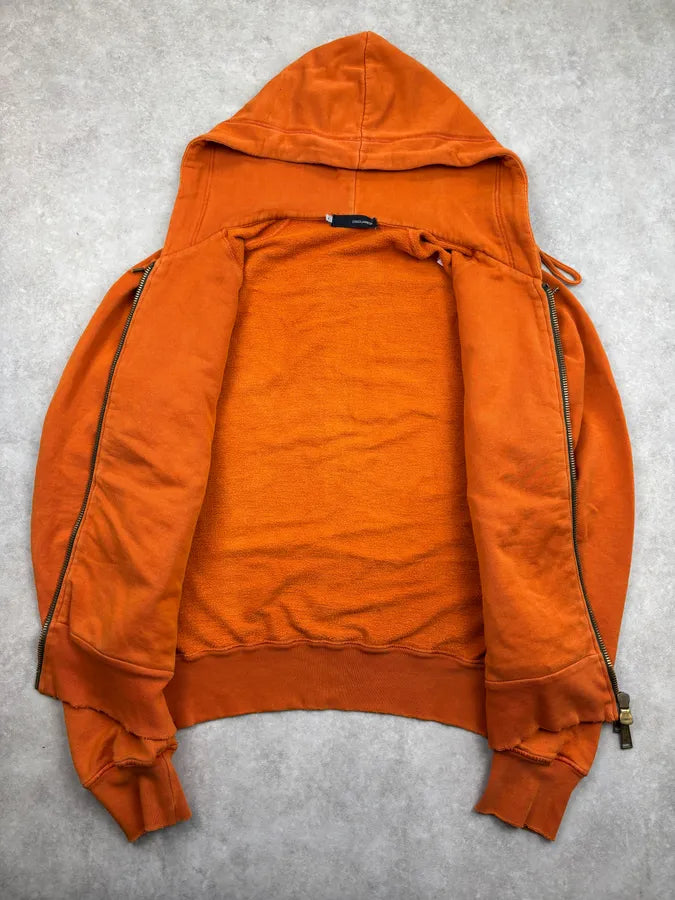 AW2005 Dsquared2 Orange Jesus Friend Zip-up Hoodie GdZdDir 6