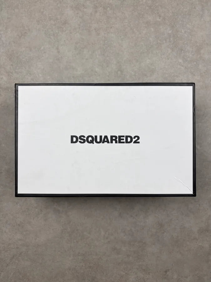 Dsquared White Python Leather Low Sneakers PwHyLyc 9