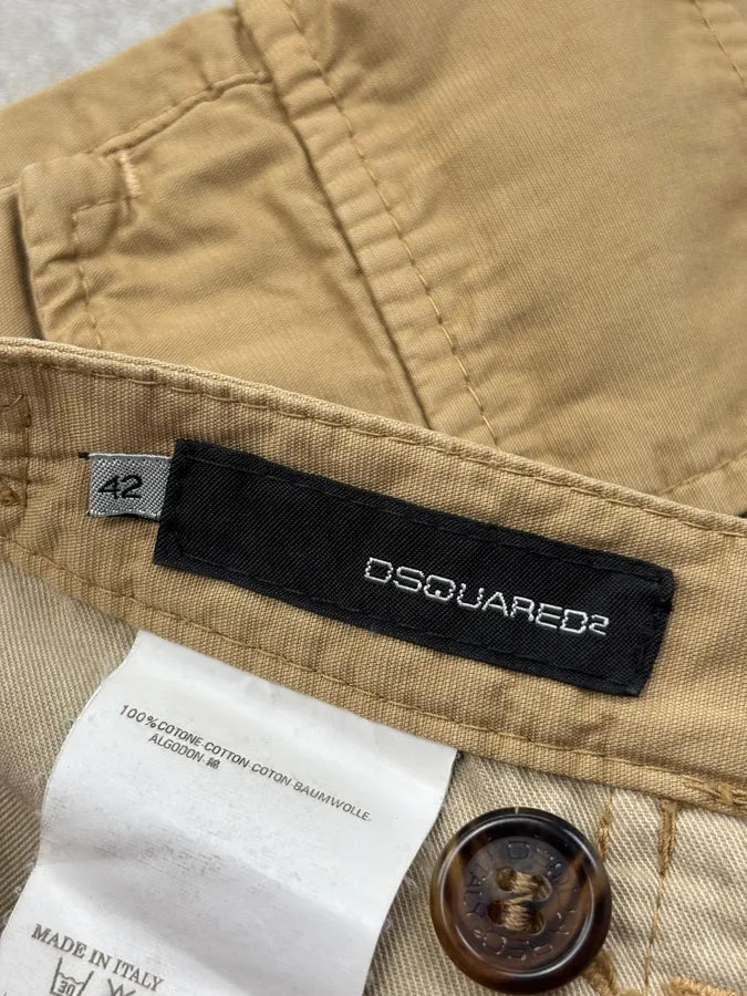 SS2008 Dsquared2 Beige Multi Pockets Cargo Shorts EqtTdZo 10
