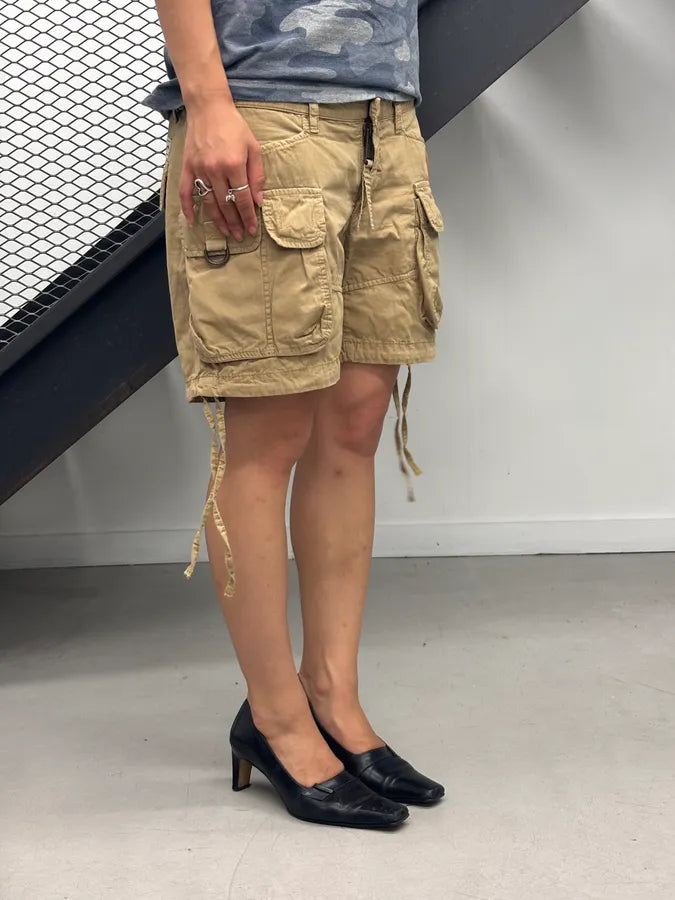 SS2008 Dsquared2 Beige Multi Pockets Cargo Shorts EqtTdZo 1