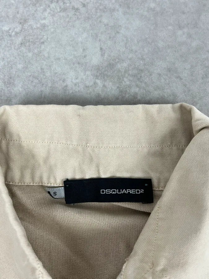 AW2007 Dsquared2 Beige Dog Longsleeve Polo JzRZmjl 6