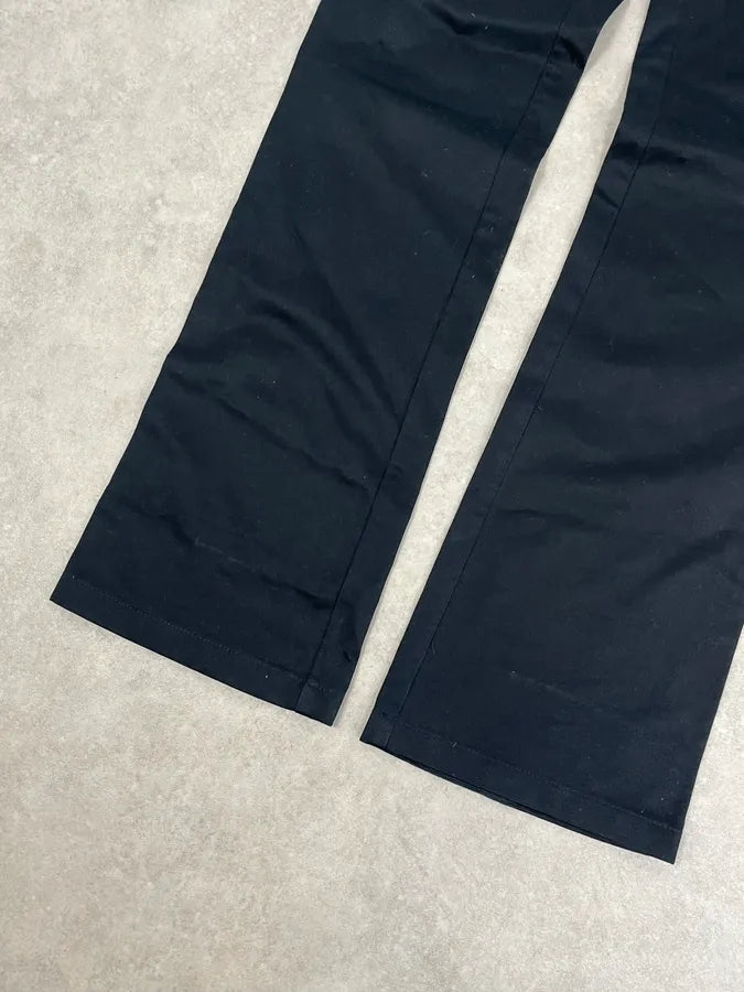 AW2002 Dsquared2 Black Buttoned Zip Bootleg Pants YqRWesa 8