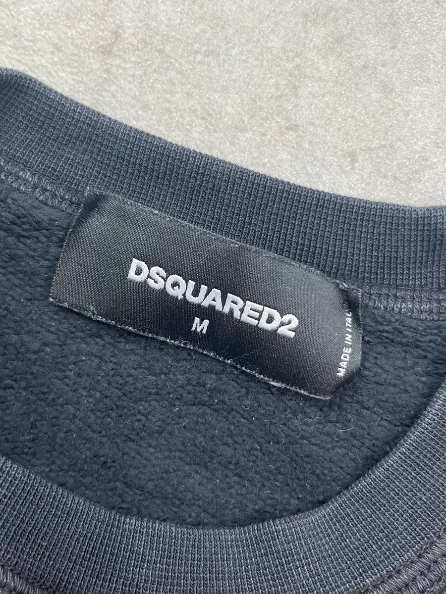 AW2016 Dsquared2 Black Chineese Bird Floral Sweater TArrLQD 7