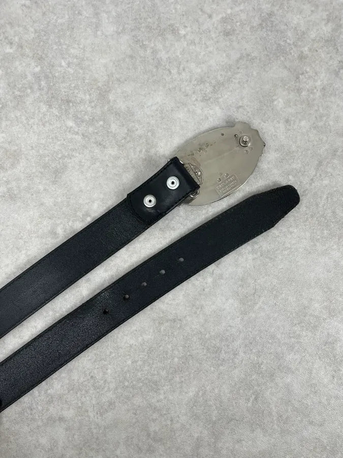 Dsquared2 Black Gothic Leather Belt OnvZcWu 4