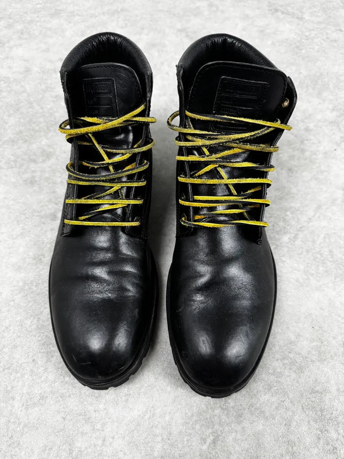 Dsquared2 Black Lace-Up Leather Hiking Boots BBdTwnx 1