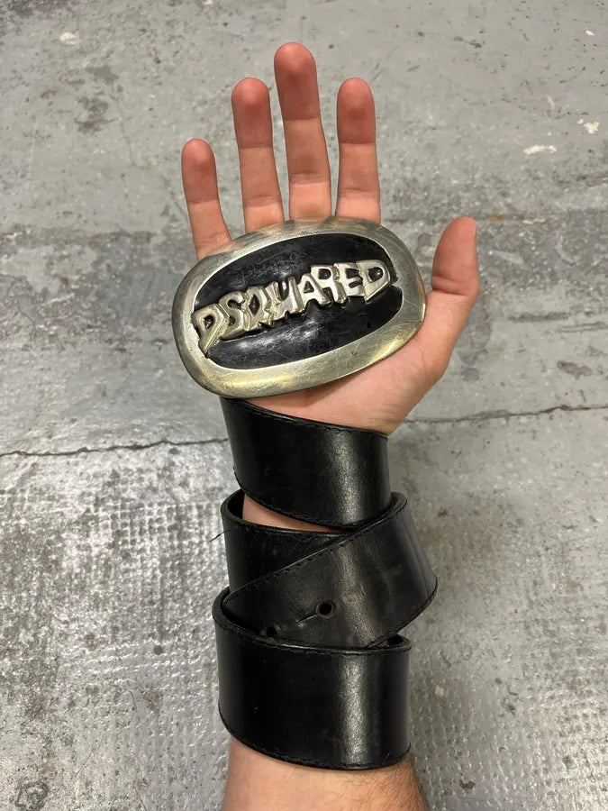 Dsquared2 Black Leather Belt oUTgEao 2