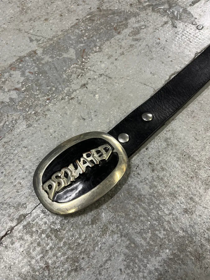 Dsquared2 Black Leather Belt oUTgEao 5