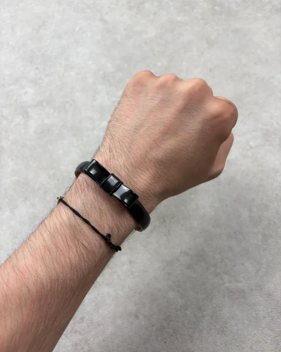 Dsquared2 Black Leather Bracelet JRUtpVs 0