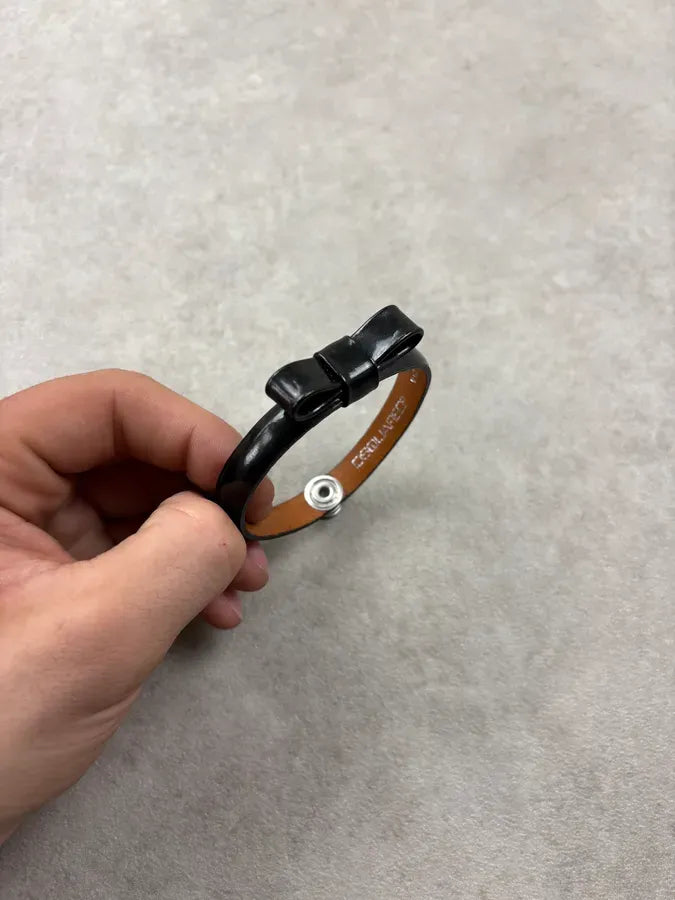 Dsquared2 Black Leather Bracelet JRUtpVs 1