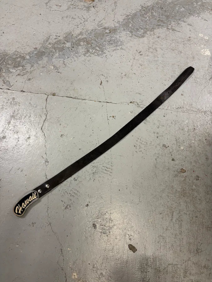 SS2005 Dsquared2 Brown Leather Hawaii Buckle Belt VOPEfxC 8