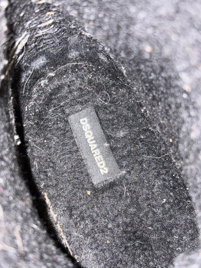 Dsquared2 Black Leather Hiking Boots pHHRjtE 12