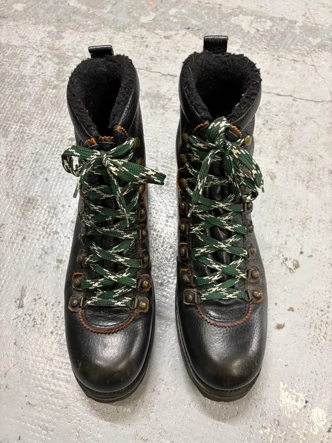 Dsquared2 Black Leather Hiking Boots pHHRjtE 5