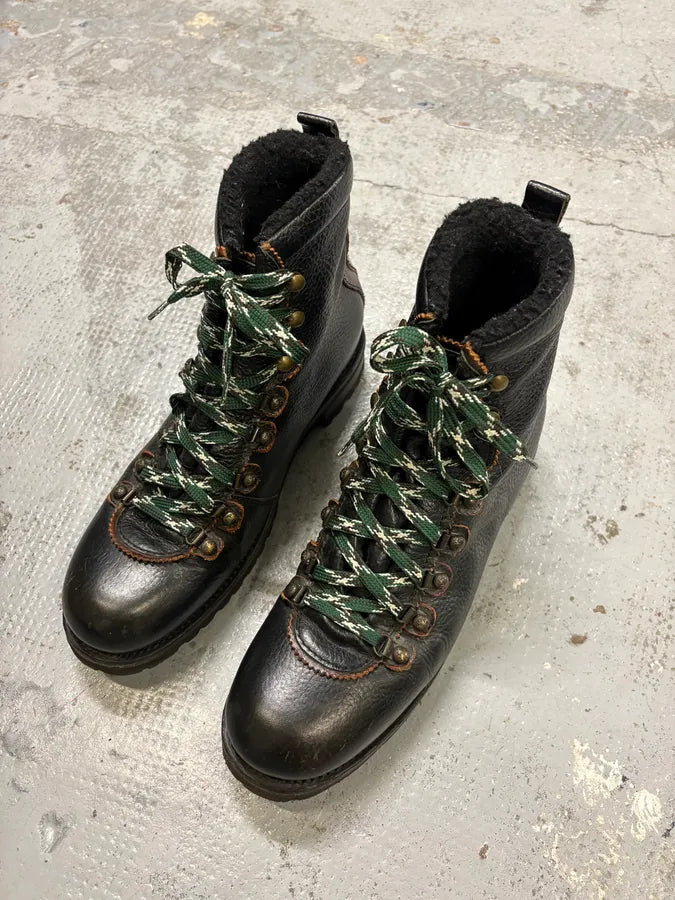 Dsquared2 Black Leather Hiking Boots pHHRjtE 2