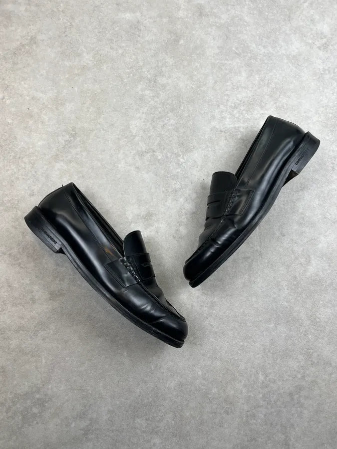 Dsquared2 Black Leather Loafer Shoes nhvdsok 1
