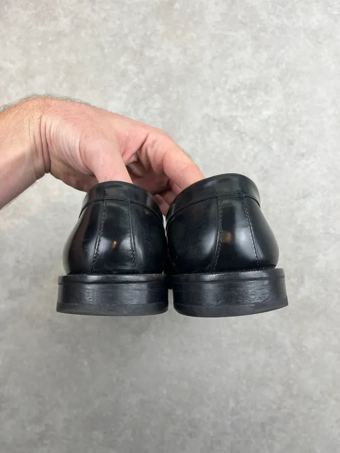 Dsquared2 Black Leather Loafer Shoes nhvdsok 5