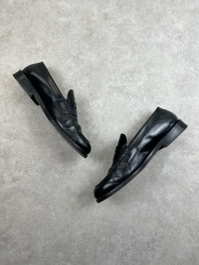 Dsquared2 Black Leather Loafer Shoes nhvdsok 3